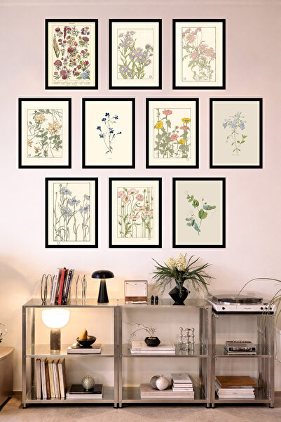 UNT 10-Frame Look Kitchen |   Modern |   Retro Wall Poster Painting Set – 15X...