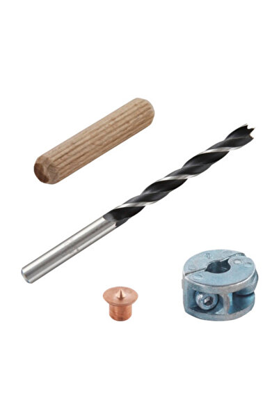 Wolfcraft Wood joint set with dowels Ø8 mm, 28 pieces