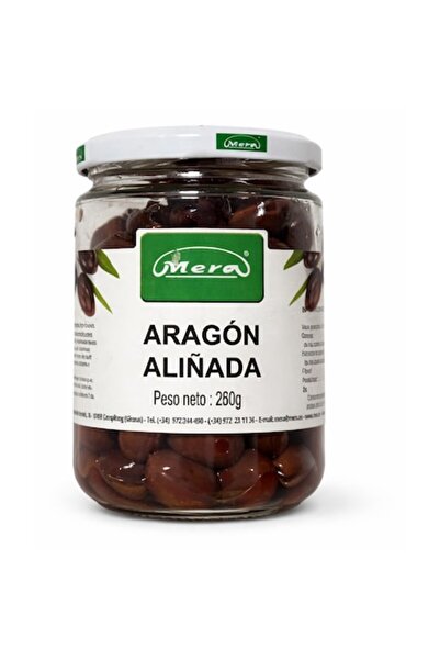Mera Aragon Olives, 445ml, marinated, firm texture