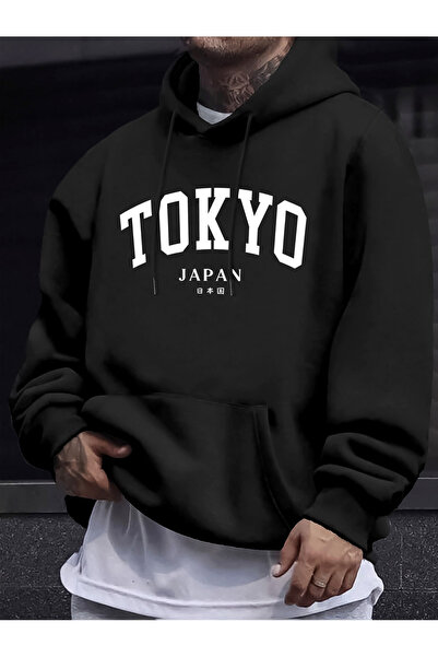 Tarzsokak Tokyo Japan Letter Creative Prints Men's New Sweatshirt Soft Street...
