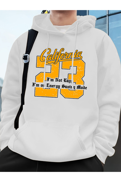 Tarzsokak هودي كاليفورنيا 23 بطباعة الحروف للرجال شتاء صوف الفليس سترة دافئة ...