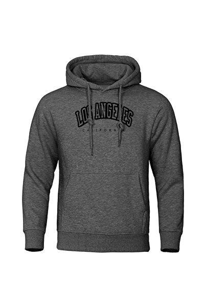 Tarzsokak لوس أنجلوس كاليفورنيا بلاك مطبوع سترة رجالية هيبستر دافئة بقلنسوة ه...