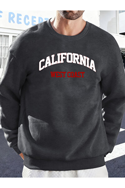 Tarzsokak كاليفورنيا ويست كوست مطبوع سترة خريفية للزوجين رياضية صوف الفليس سو...