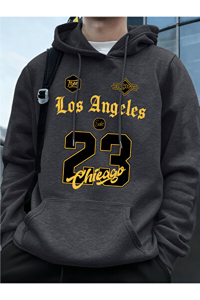 Tarzsokak لوس أنجلس شيكاغو بغطاء رأس طباعة صوف الفليس سترة شتوية دافئة للرجال...