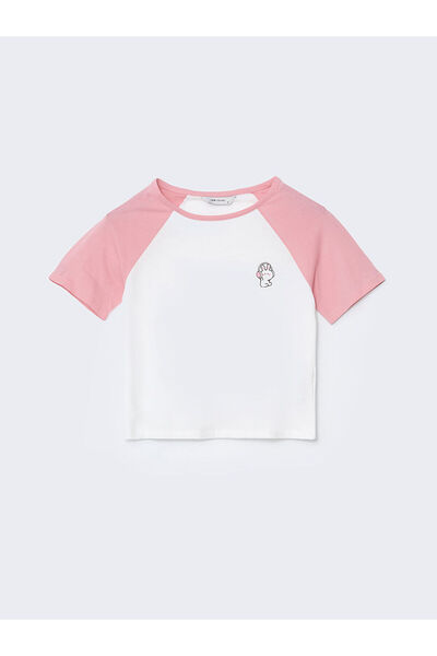 LC Waikiki Vizyon New Season Crew Neck Printed Women's Pajama Top