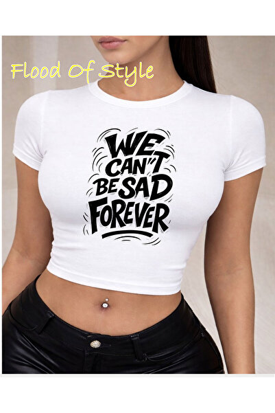 Flood Of Style Λευκό μπλουζάκι Babby με ειδικό σχέδιο Infinite Design