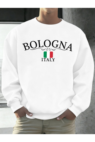 Tarzsokak بلونيا إيطاليا سترات بطبعة علم إيطاليا للرجال ستريت بي صوف الفليس م...