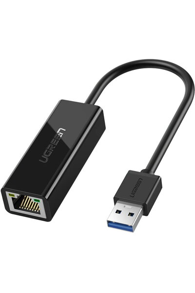 Ugreen NETWORK ADAPTER Ugreen, "CR111" USB to Gigabit LAN Adapter, LED, black...
