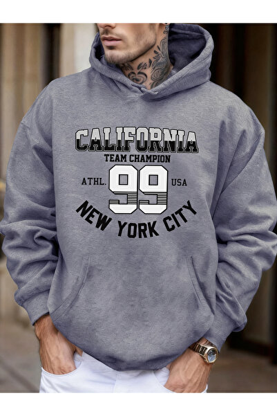 Tarzsokak كاليفورنيا نيويورك سيتي رقم 99 مطبوع سوفت ألتيم بجيوب بغطاء رأس توب...