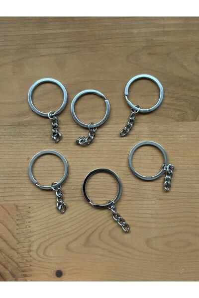 EGOMİ Metal Keychain Ring Chain – Durable Key Holder (Set of 30)