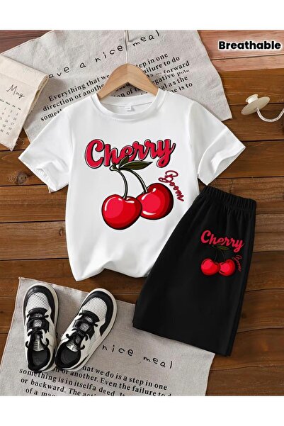 No Plan Pantaloni scurți pentru fete cu imprimeu CHERY AKIM