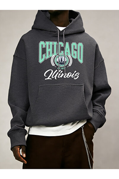 Tarzsokak سترة شيكاغو لويينوس أت 1837 بنمط ريترو للرجال مكونة من بغطاء رأس قط...