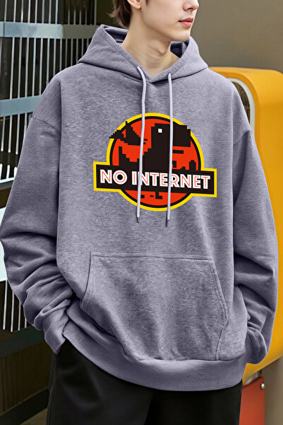 Tarzsokak بدون إنترنت، ملابس رجالية كاجوال بطباعة ديناصورات K بغطاء رأس ar، م...