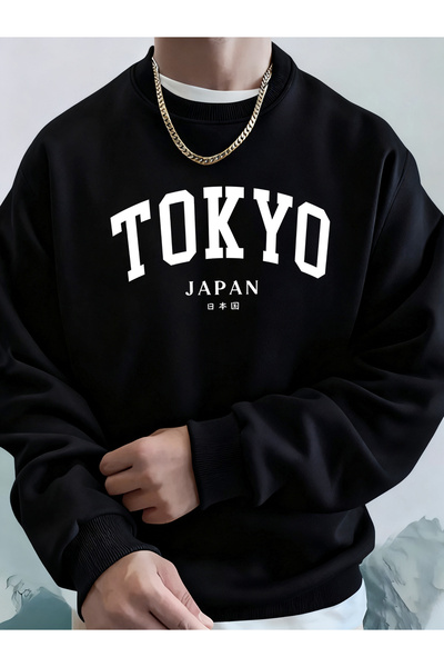 Tarzsokak طوكيو اليابان ليتر مطبوع بغطاء رأس ملابس علوية رجالية ناعمة وعصرية ...