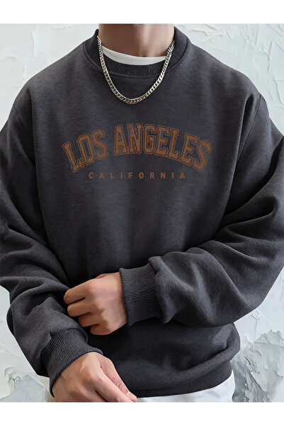 Tarzsokak لوس أنجلوس كاليفورنيا مطبوع سترة رجالية شتوية فضفاضة بغطاء رأس رياض...