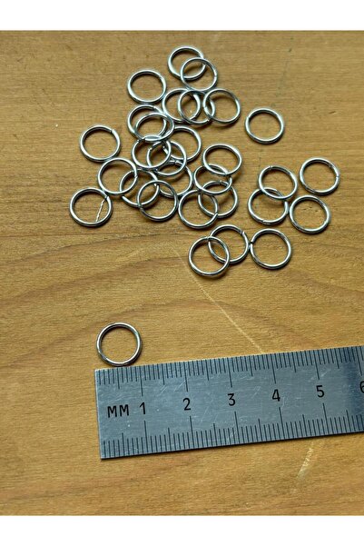 EGOMİ 50Pcs Steel Open Rings–Jewelry Making Findings- Keychain ,Necklace and ...