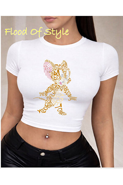 Flood Of Style Λευκό Babby Tee jerrr Ειδικό σχέδιο