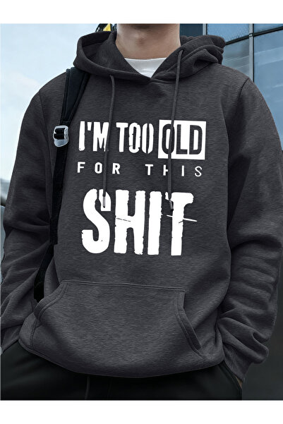 Tarzsokak أنا كبار السن جدًا، سترة رجالية مطبوعة عليها حروف بغطاء رأس للخريف،...