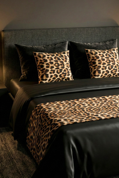 Attolya Yatak ucu runner, yatak tekstil, yatak kırlent, kırlent, yatak üstü r...