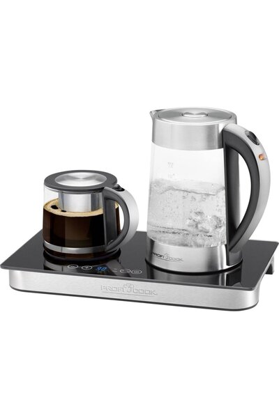 ProfiCook PC-TKS 1056 Coffee and tea kettle set 1.7L 250W Stainless Steel Black
