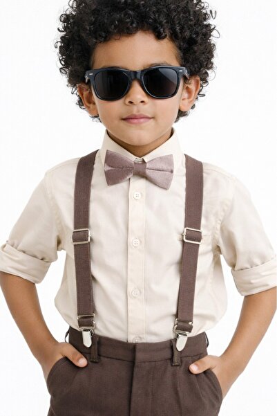 Algitsin O L A Dječje pantalone, tregeri i leptir mašna set 1-12 godina