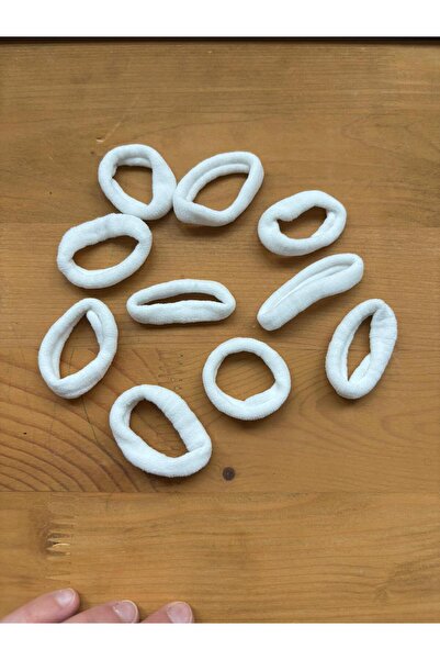 EGOMİ مشبك شعر مطاطي سميك – مشبك شعر E مرن لا يترك أثراً، عبوة من 10 قطع