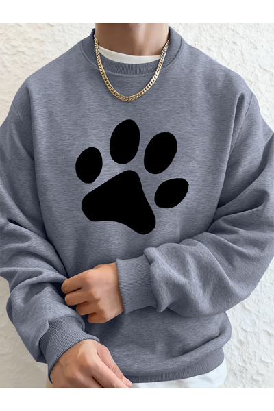 Tarzsokak سويت شيرت رجالي بسيط منقوش مطبوع شتوي فضفاض بغطاء رأس رياضي برقبة د...