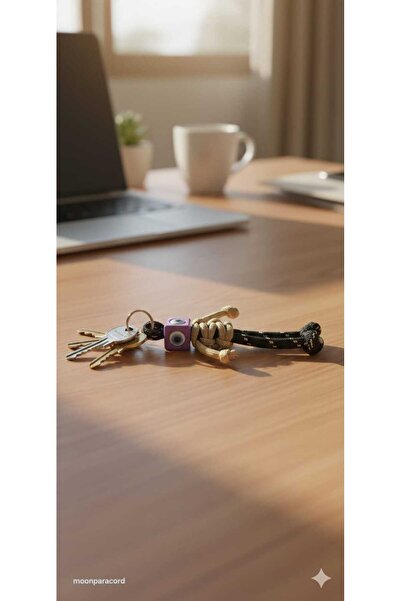 moonparacord Nazar Beaded Keychain Bag Charm