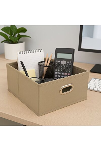 OEM Storage Box Beige 31 x 31 x 15 cm