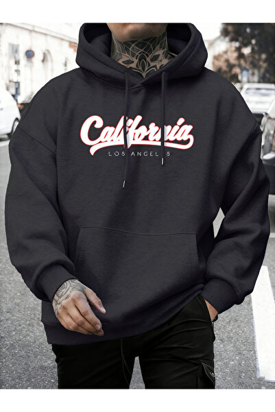 Tarzsokak طباعة حروف كاليفورنيا لوس أنجلوس للخريف، ملابس غير رسمية بغطاء رأس ...