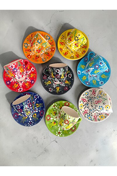 Artistic Quality Decorative 8-Person Stylish Tulip Tile Design Fully Handmade...