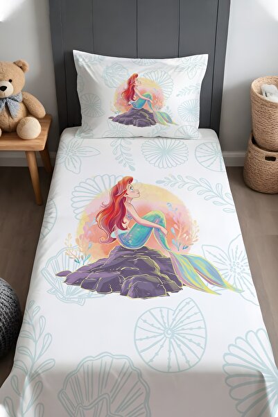 EVPANYA Deniz Kızının Hayali Desenli Yatak Örtüsü ve Yastık Kılıfı
