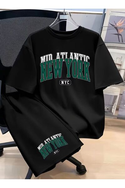 No Plan Boys' Mid Atlantic Newyork Printed Tracksuit Set