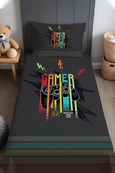 EVPANYA Game Enthusiast Patterned Bedspread and Pillowcase