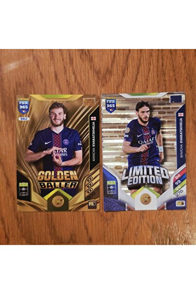 Panini 2026 Khvicha Kvaratshelia Golden Baller İkili Oyun Kartı