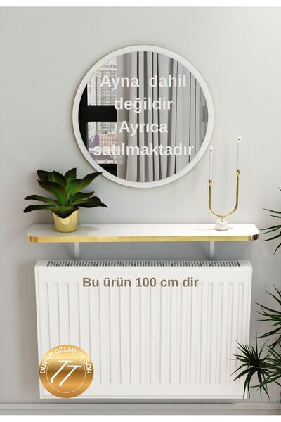 TALAŞTOZUM Gold Beyaz Petek Üstü Tak Çıkar , Uçan Raf & Dresuar Duvar Montajs...