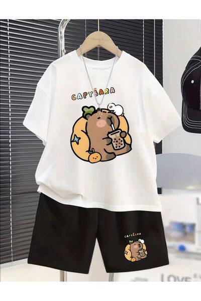 No Plan JASTUČNICA ZA DEVOJČICE I DEČAKE PYBARA SET TRENERKE SA ŠARAĆENJEM