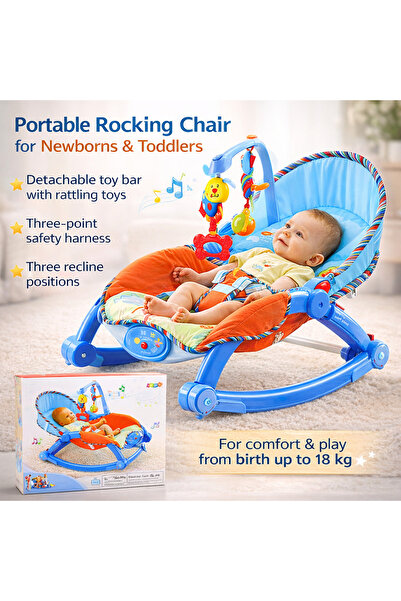 LEAN Κουνιστή πολυθρόνα για νεογέννητα και νήπια 3 θέσεων