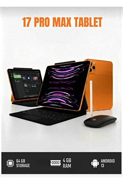 okeymag 17 Pro Max Tablet 32GB RAM 1TB Hafıza | Sim Kartlı BTK Kayıtlı | Klav...