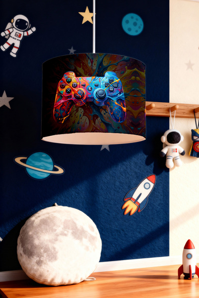 EVPANYA Enerjik Oyun Kolu Desenli Çocuk Odası Avize