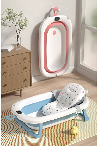 OEM Foldable Baby Bathtub with Digital Thermometer
