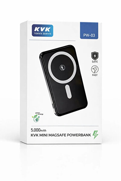 MagSafe Powerbank 5000mAh Kablosuz Manyetik Hızlı Şarj