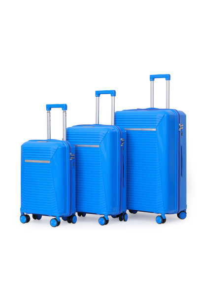 AMERICAN LUGgAGE طقم حقائب سفر مطاطية غير قابلة للكسر مكون من 3 قطع | 20 بوصة...