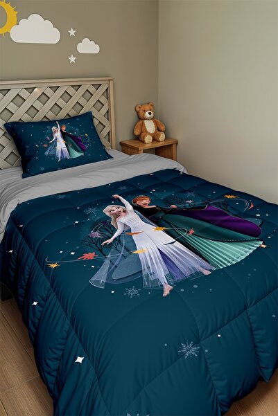 EVPANYA Односпальне ковдра та наволочка з малюнком «Чарівні сестрички»