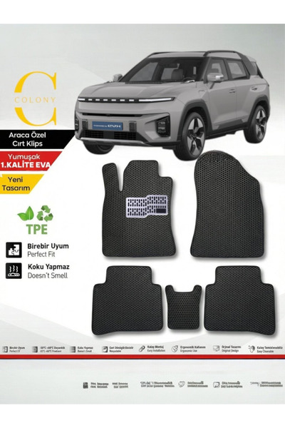 COLONY Ssangyong Torres Evx Hücreli Premium 1.Kalite Eva Paspas Seti Paspas T...