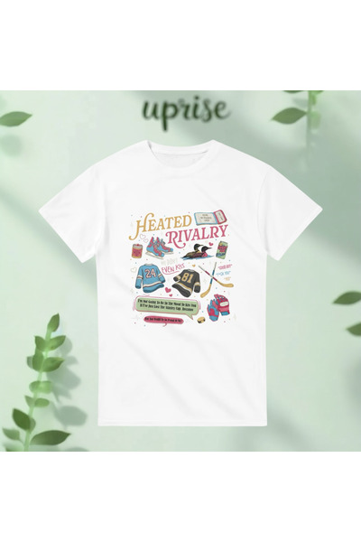 Vordevia Heated Rivalry Hollander & Rozanov Printed Cotton Lu Oversized T-Shirt