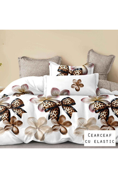 Patul Bubmac Finet Linen, Sulphur, Double Bed, 2 Persons, Stretchy Sheet, 6 P...