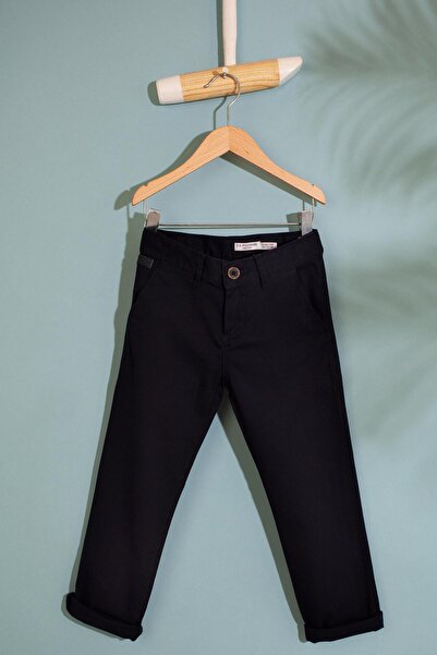 U.S. Polo Assn. Boy's Navy Blue Canvas Trousers
