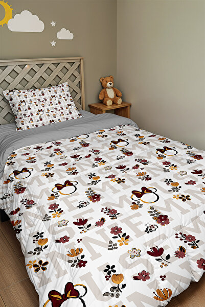 EVPANYA Односпальне ковдра та наволочка з малюнком «Сад Мінні»