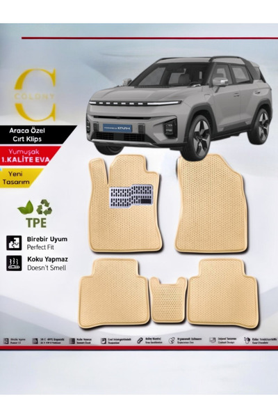 COLONY Ssangyong Torres Evx Hücreli Premium 1.Kalite Eva Paspas Seti Paspas T...